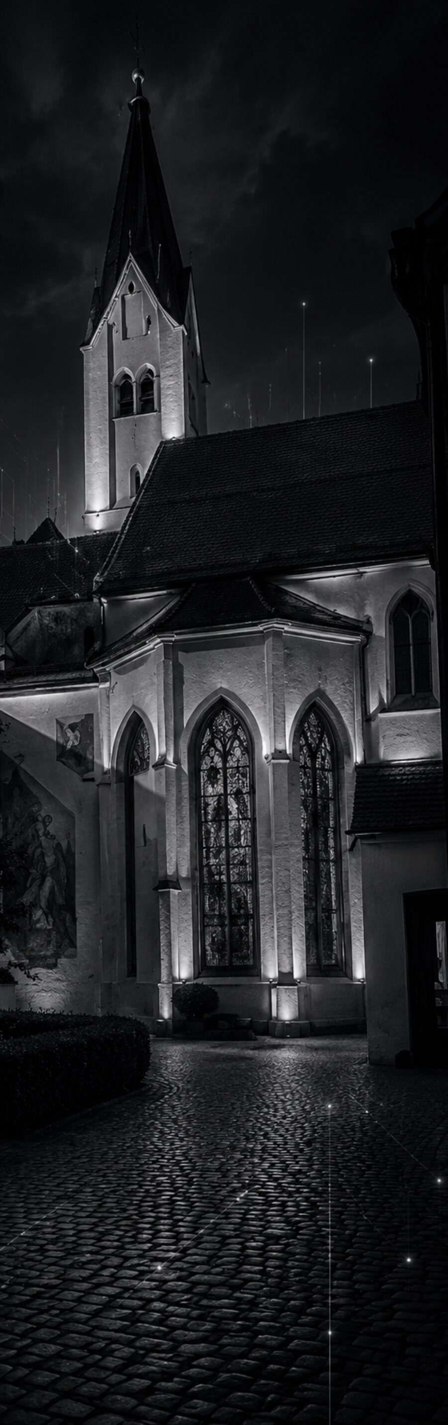 Kaufbeurer Altstadt bei Nacht